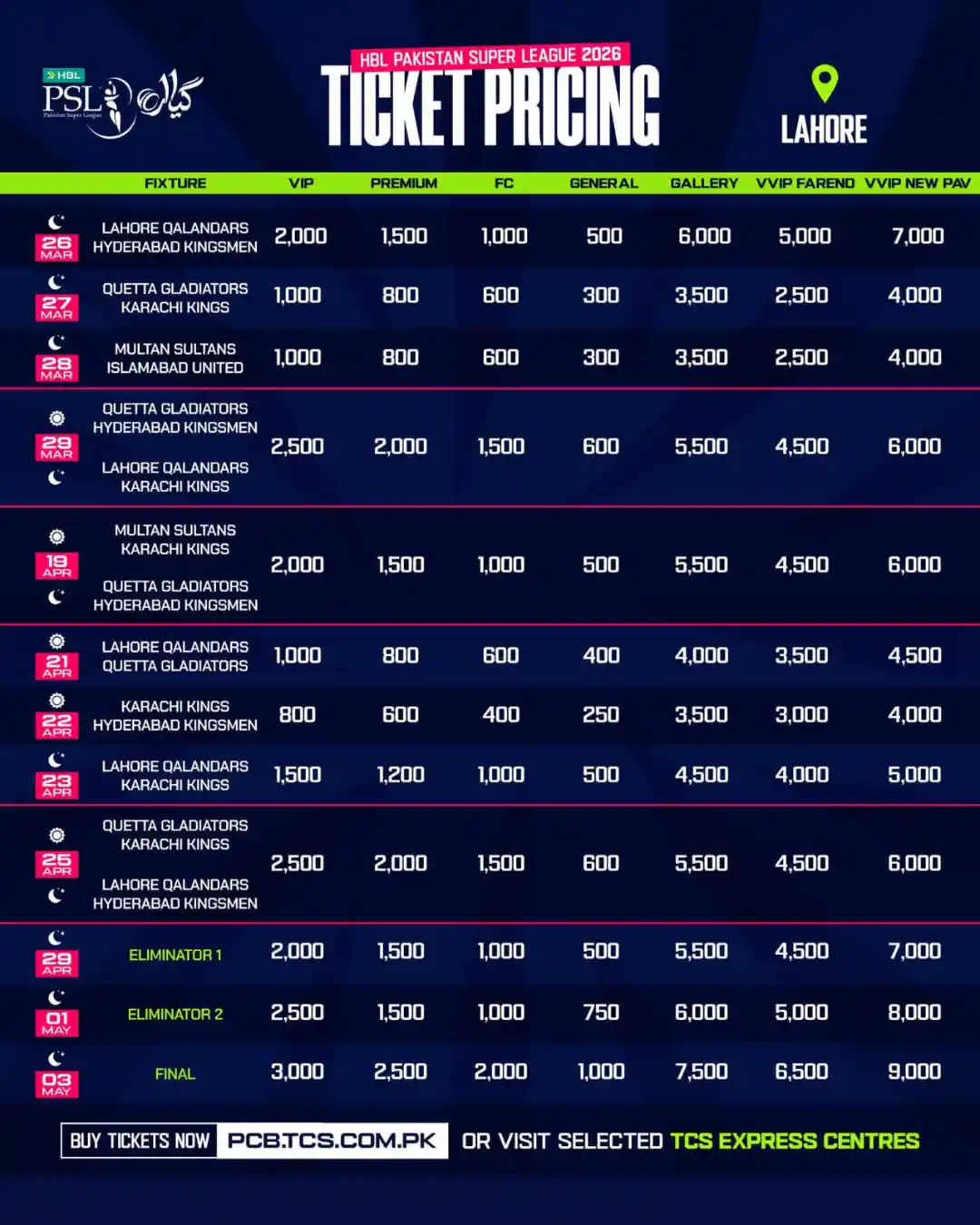 PSL Tickets 2026 Online Price - TCS Tickets Booking for PSL 11 1 1-psl-tickets-2026