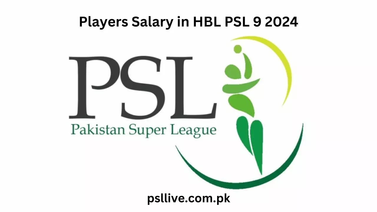 Players Salary in HBL PSL 9 2024 PSL 9 2024