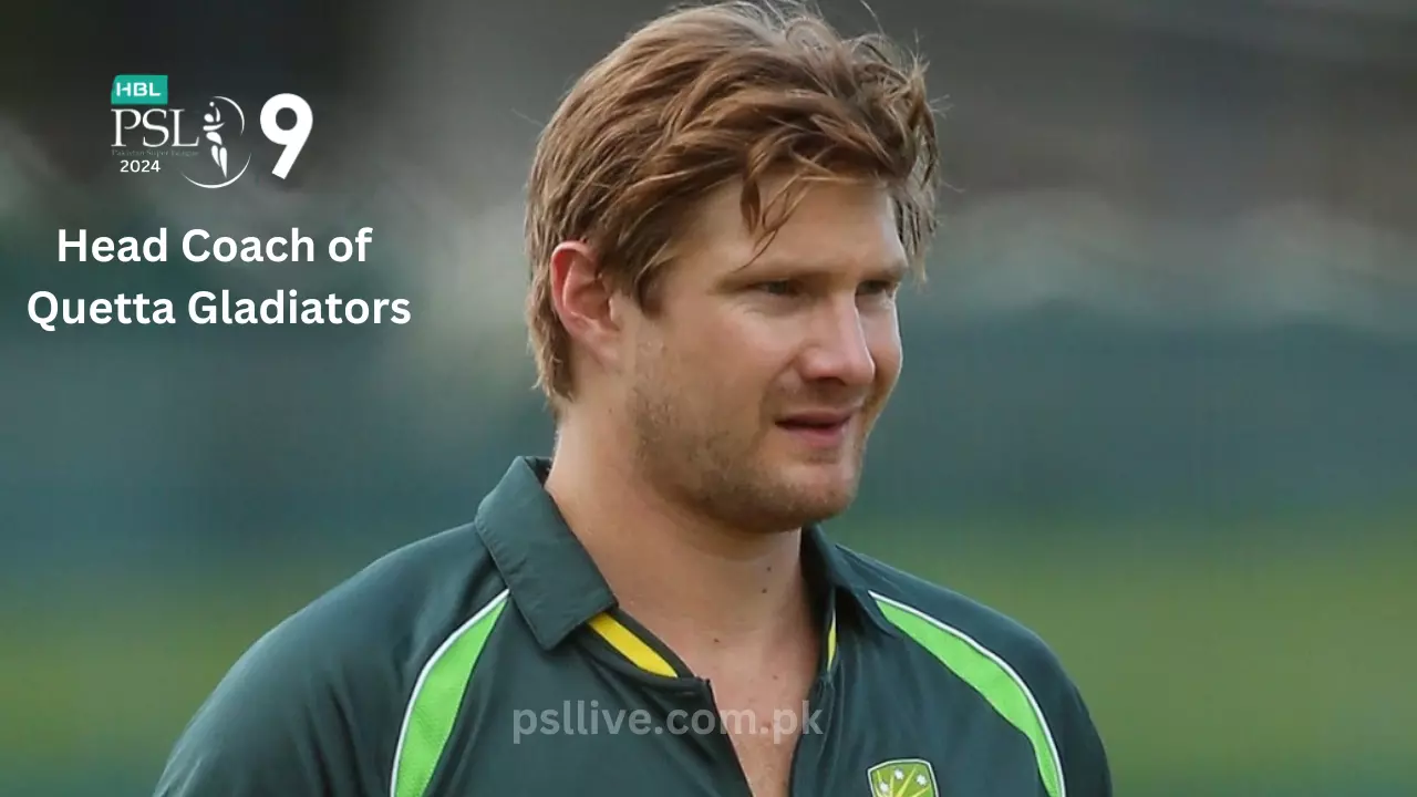 Shane Watson Joins Quetta Gladiators as head coach for PSL 9 2024