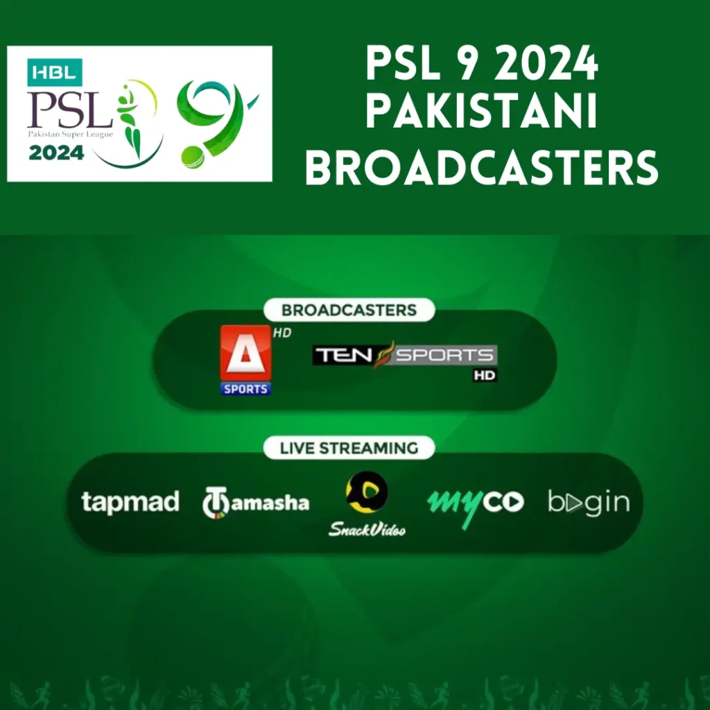 PSL 9 2024 Live Streaming PSL 9 2024