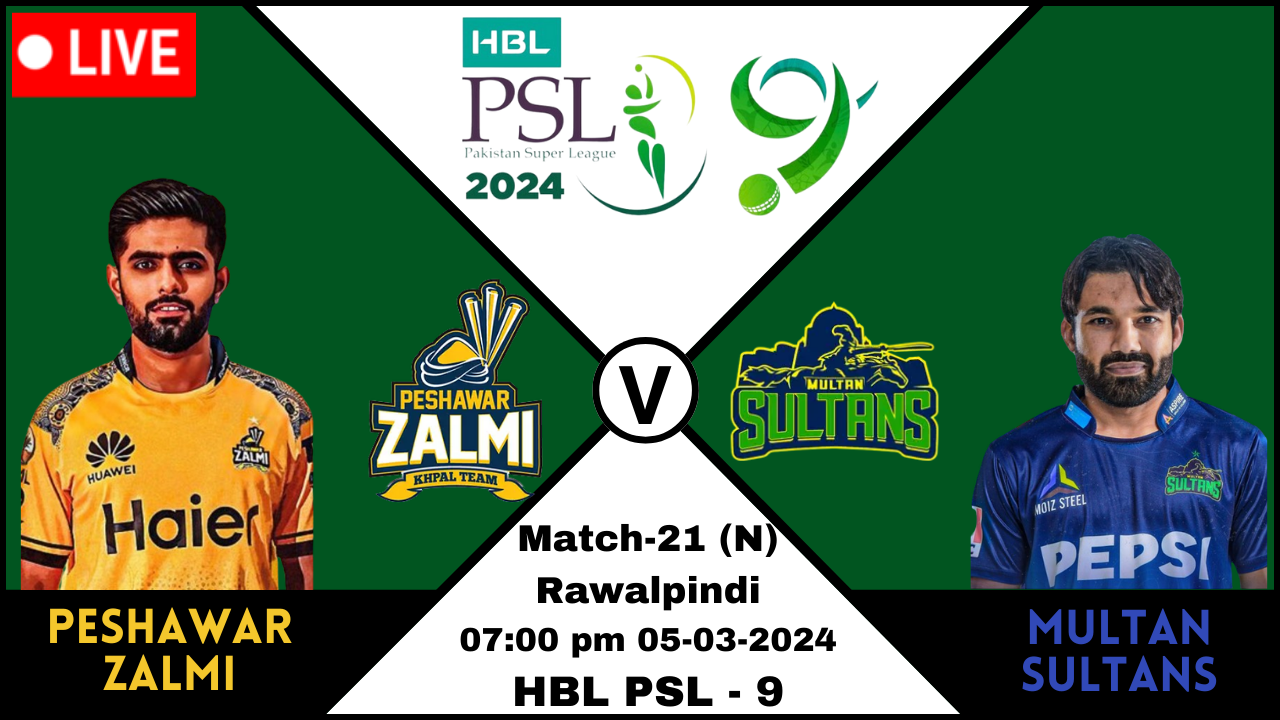 Peshawar Zalmi vs Multan Sultans
