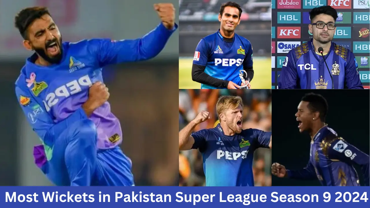 Most Wickets in Pakistan Super League Season 9 2024