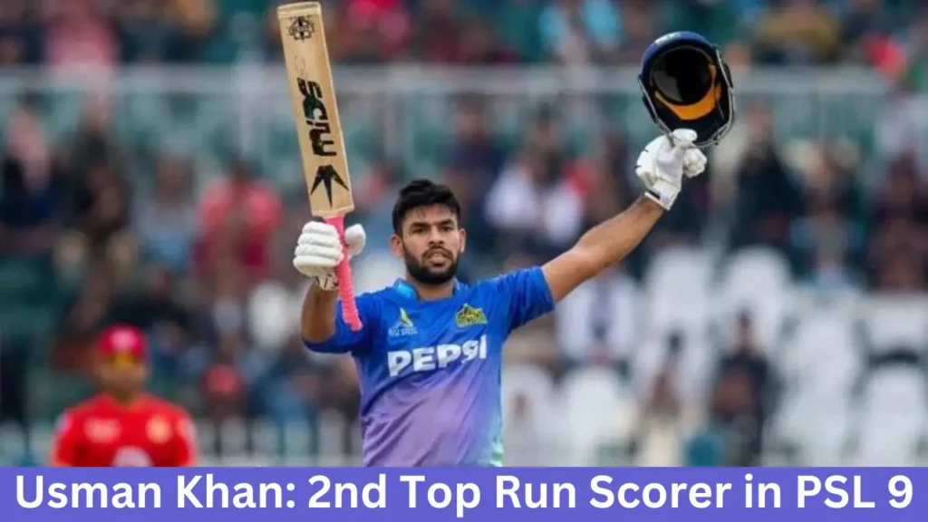 Most Runs in Pakistan Super League Season 9 2024 3 Usman Khan: Most Runs in PSL 9