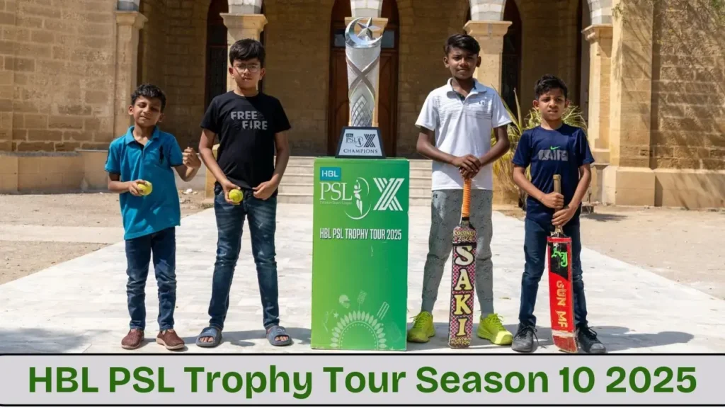 PCB Announce HBL PSL Trophy Tour 2025 - Luminara Trophy Tour 2 HBL PSL Trophy Tour 2025