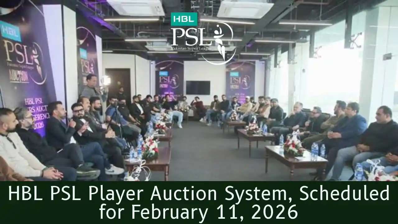 HBL PSL Player Auction System, Scheduled for February 11, 2026 1 HBL PSL Player Auction System, Scheduled for February 11, 2026