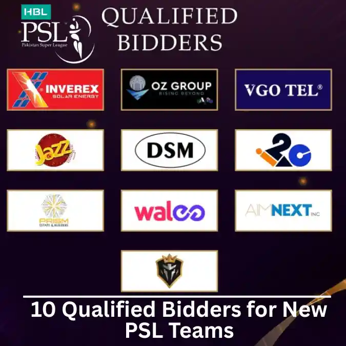 PCB Reveals 10 Qualified Bidders for New PSL Teams Ahead of Expansion